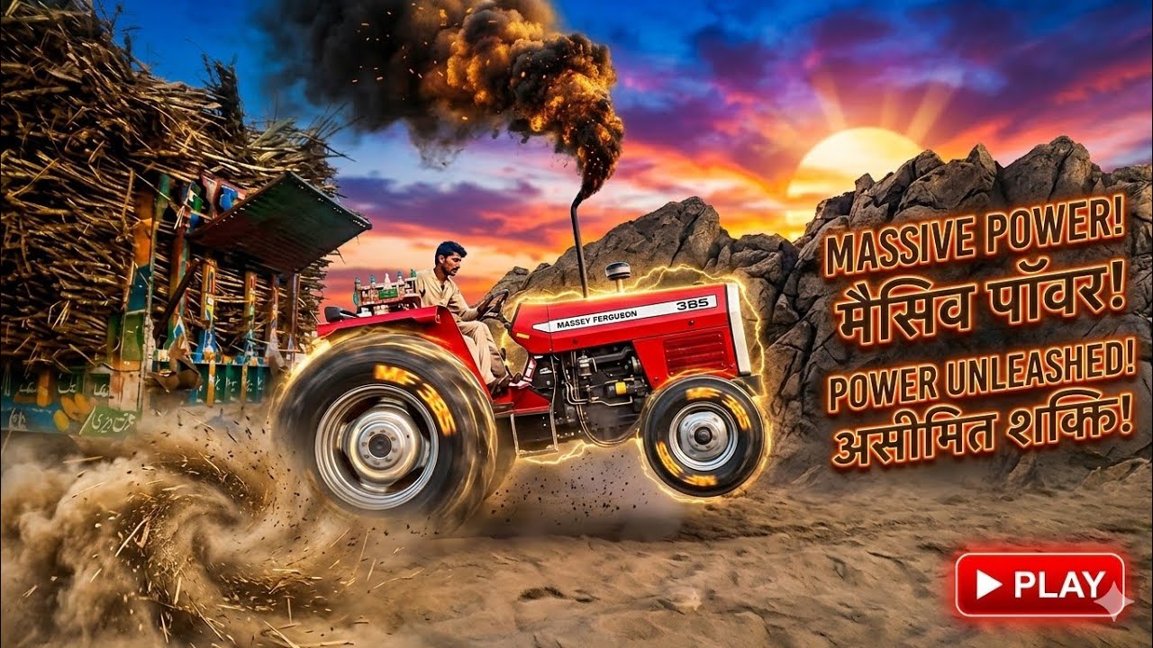 MF 385 Tacotor MASSIVE POWER UNLEASHED! So AMAZING VIDEO LORD TIRLIY SUGAR CANE 