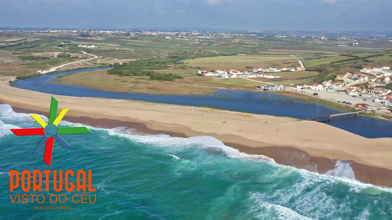 Blue beach 🏖️  Praia azul ⛵  Santa Cruz 🐟 Torres Vedras - 4K UltraHD