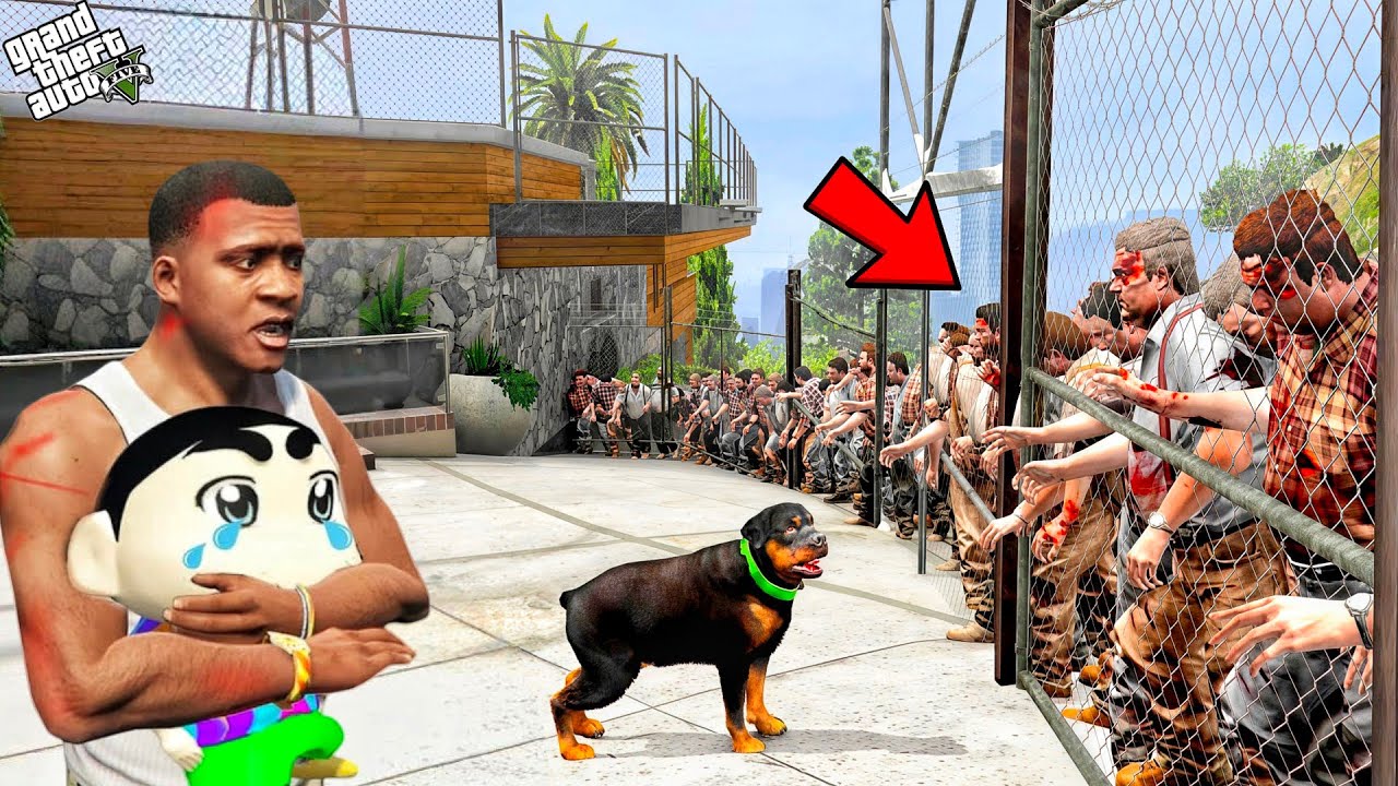 Franklin Saving Shinchan From Zombie Apocalypse ||Rezzed 