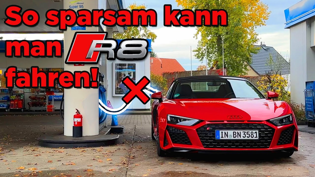 Wie sparsam kann man V10 fahren? Unterwegs im Audi R8 Spyder Performance RWD!