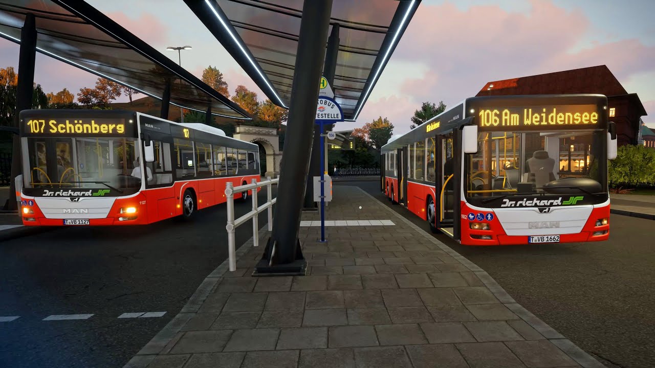 City Transport Simulator: Bus 018 - MAN Lion's City A26 (14,7m) - Tramau Line 106 (1/2)