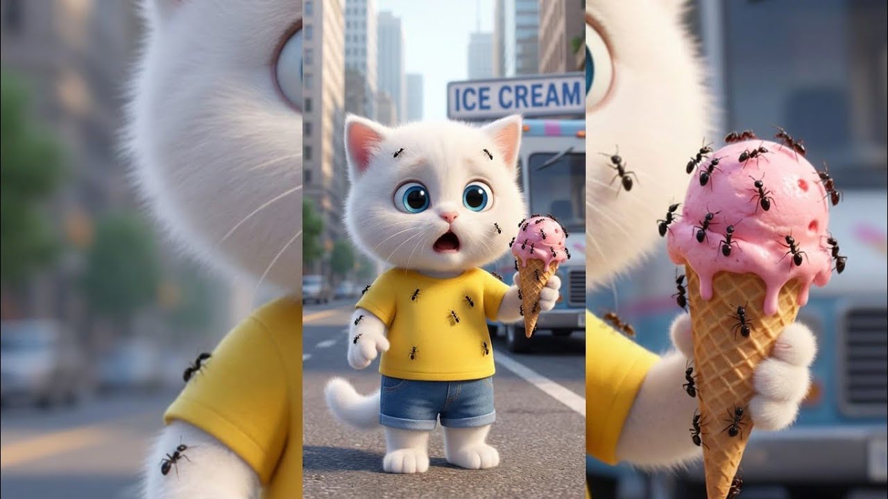 🐜🐱Милый кот против муравьиной армии 🪖 НЕОЖИДАННО. ✨🍨