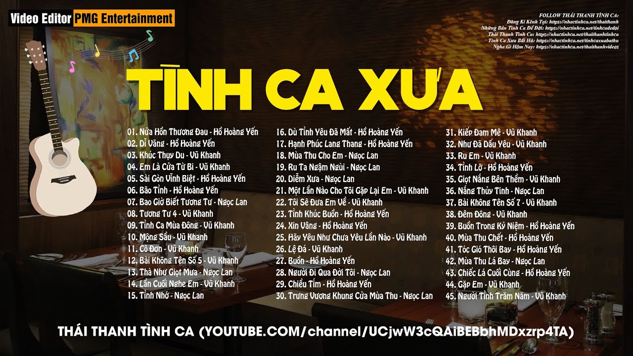 T&Igrave;NH CA XƯA ĐỂ ĐỜI - HAY MỌI THỜI ĐẠI - LK Nửa Hồn Thương Đau, Dĩ V&atilde;ng, Kh&uacute;c Thụy Du...