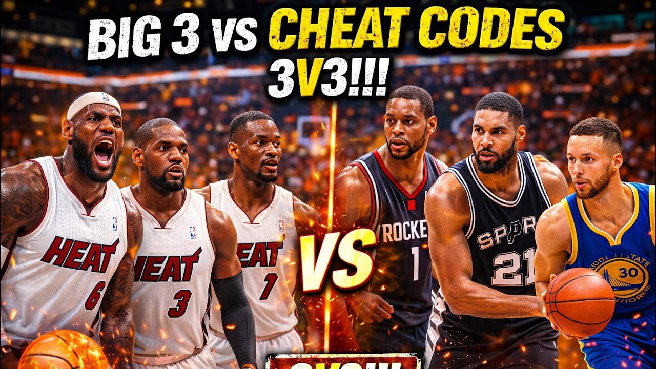 Miami Heat BIG 3 vs T-Mac, Tim Duncan & Curry 😳 FULL GAME