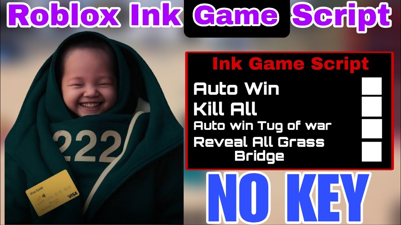 Roblox Ink Game Script | Auto Win, Kill All, Auto Win Tug of War, Reveal All Grass Bridge & More
