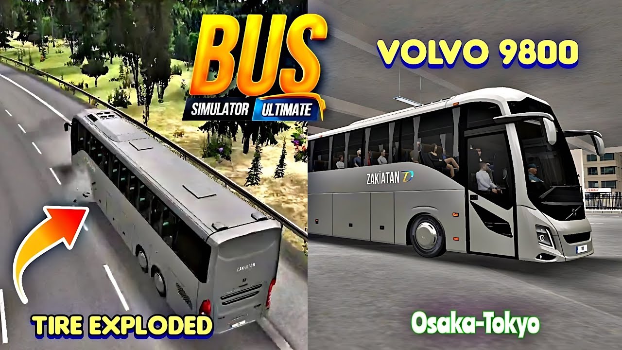 Volvo 9800 | Osaka to Tokyo - Bus Simulator Ultimate Gameplay
