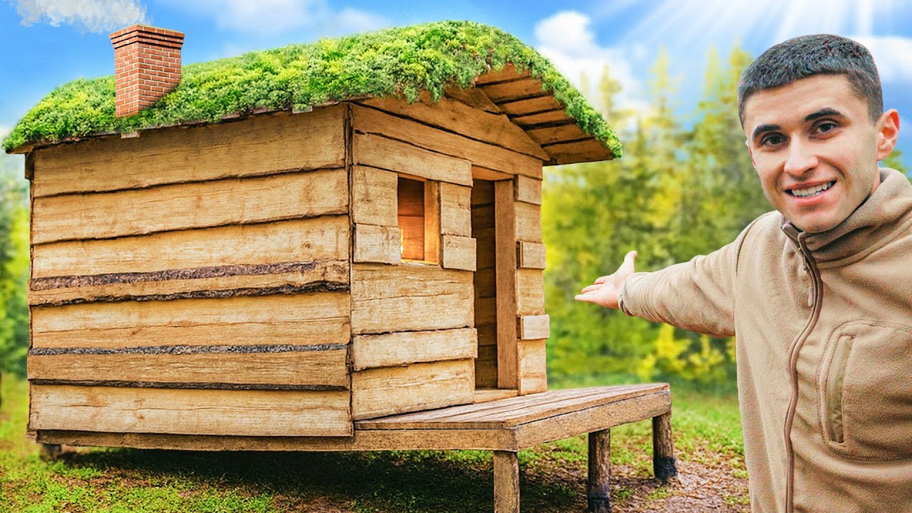 CONSTRUÍ UNA SAUNA ACOGEDORA EN MEDIO DEL BOSQUE!