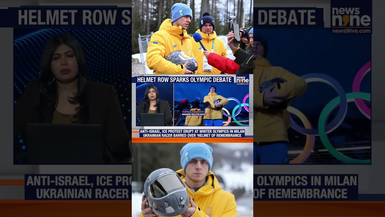 2026 Winter Olympics Chaos: Ukrainian Helmet Disqualification & Milan Protests | News9