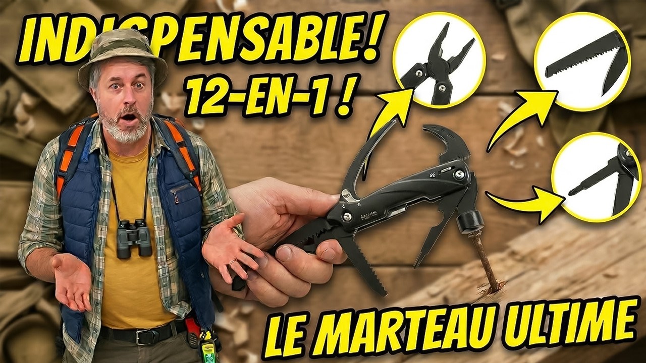 L'outil multifonction sur la base d'un marteau - 12 fonctions étonnantes ! [PEARLTV.FR]