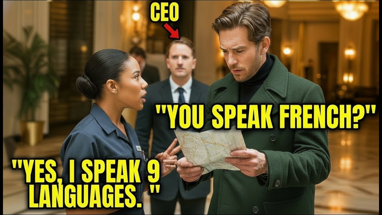 CEO Hears BLACK Janitor Speak 9 Languages—What He Does Next Leaves the Whole Office Stunned