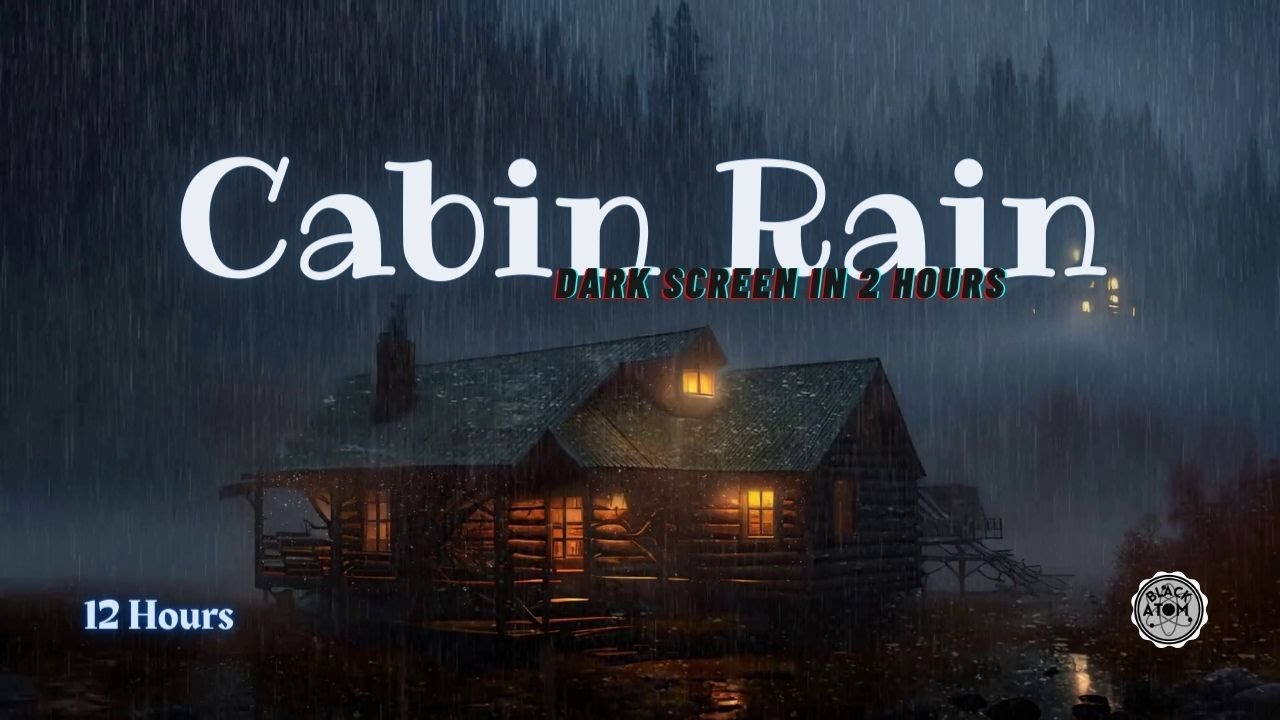 Cozy Cabin Rain Sounds ⨀ 12 Hours of Relaxing Rainfall for Deep Sleep & Relaxation