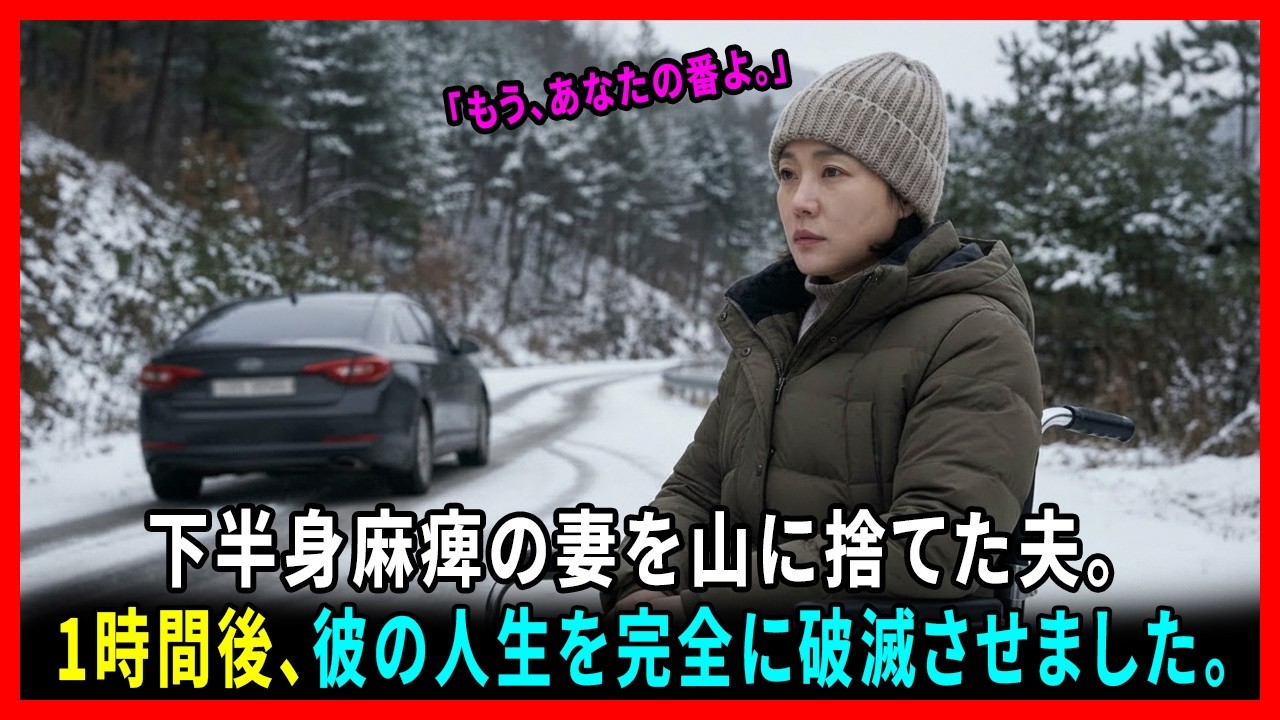 下半身麻痺になった妻を山に捨てた夫…。1時間後、彼の人生は完全に崩壊しました #動エピソード#老後の物語 #家族の物語