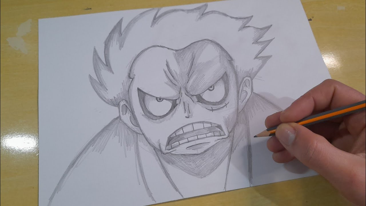 FACIL DE DESENHAR COMO DESENHAR LUFFY GEAR 4 passo a passo