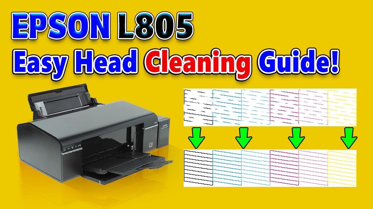 Как очистить печатающую головку Epson L805 | Проблемы с фильтрацией принтера Epson L805