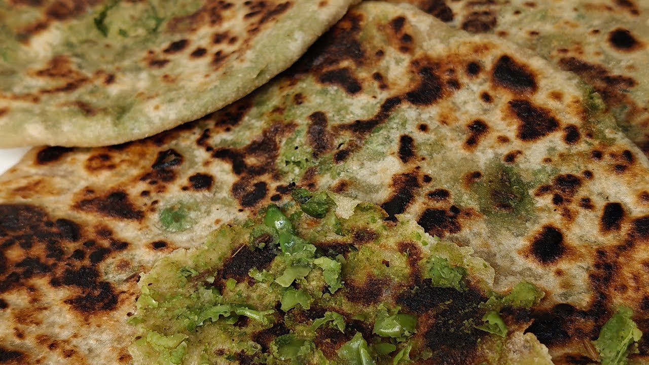 हरे मटर के मसालेदार पराठे आसान तरीके से | Hare Matar ka Paratha | Green Peas Recipe #trending #viral