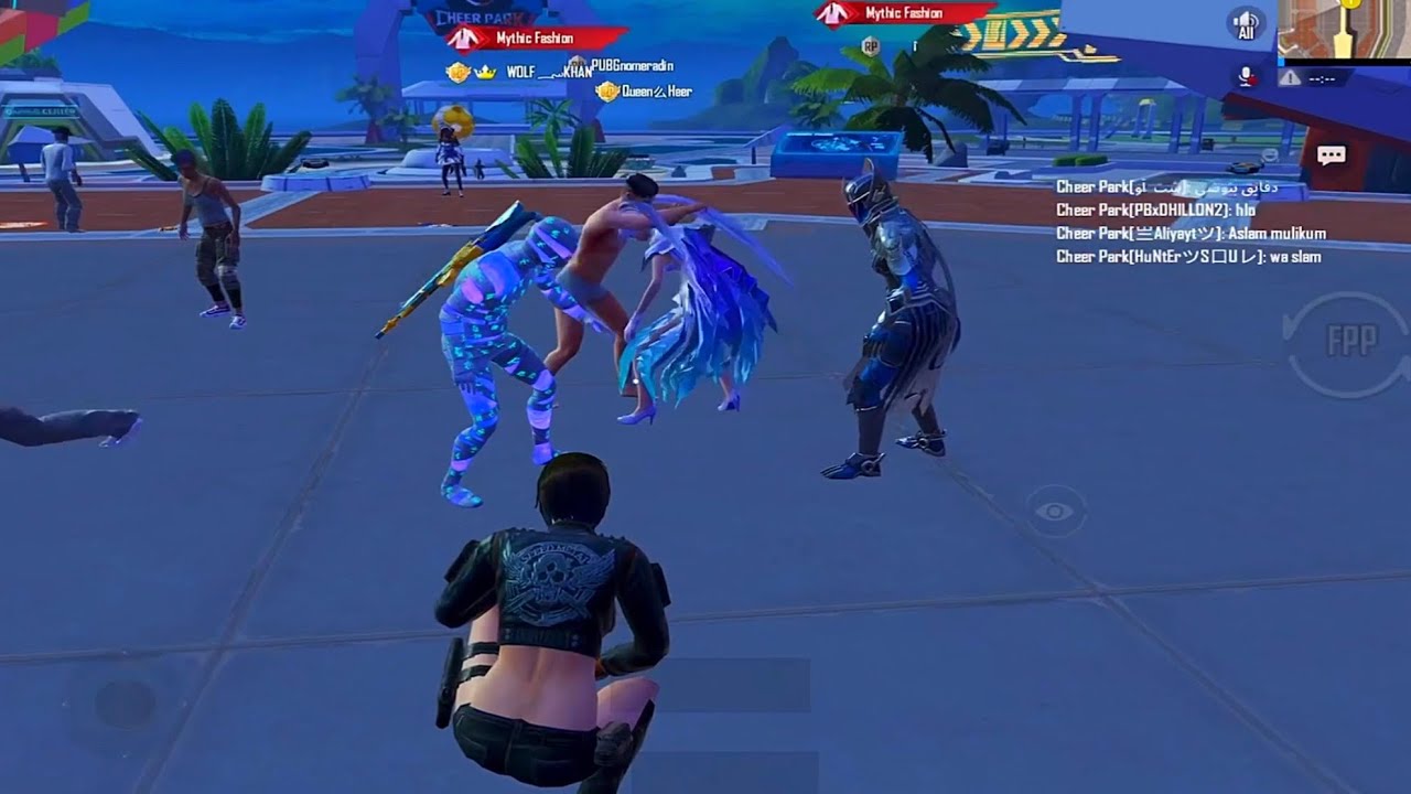 Noob prank in cheer park pubg mobile 🥵👀