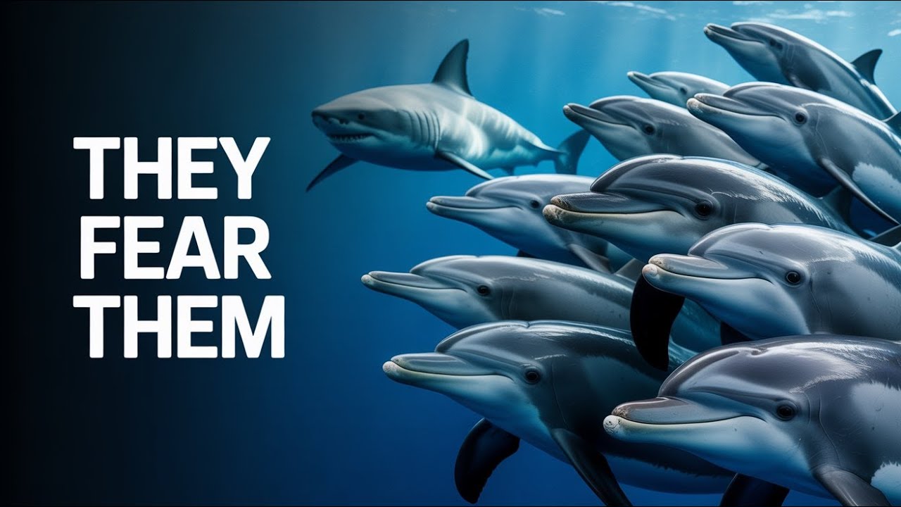 Почему акулы боятся дельфинов