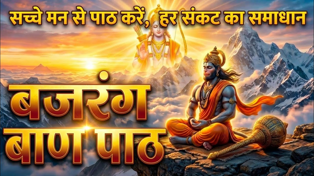 बजरंग बाण | जय श्री राम  | 🙏जय हनुमान |🙏 Most Powerful Hanuman Mantra for Protection