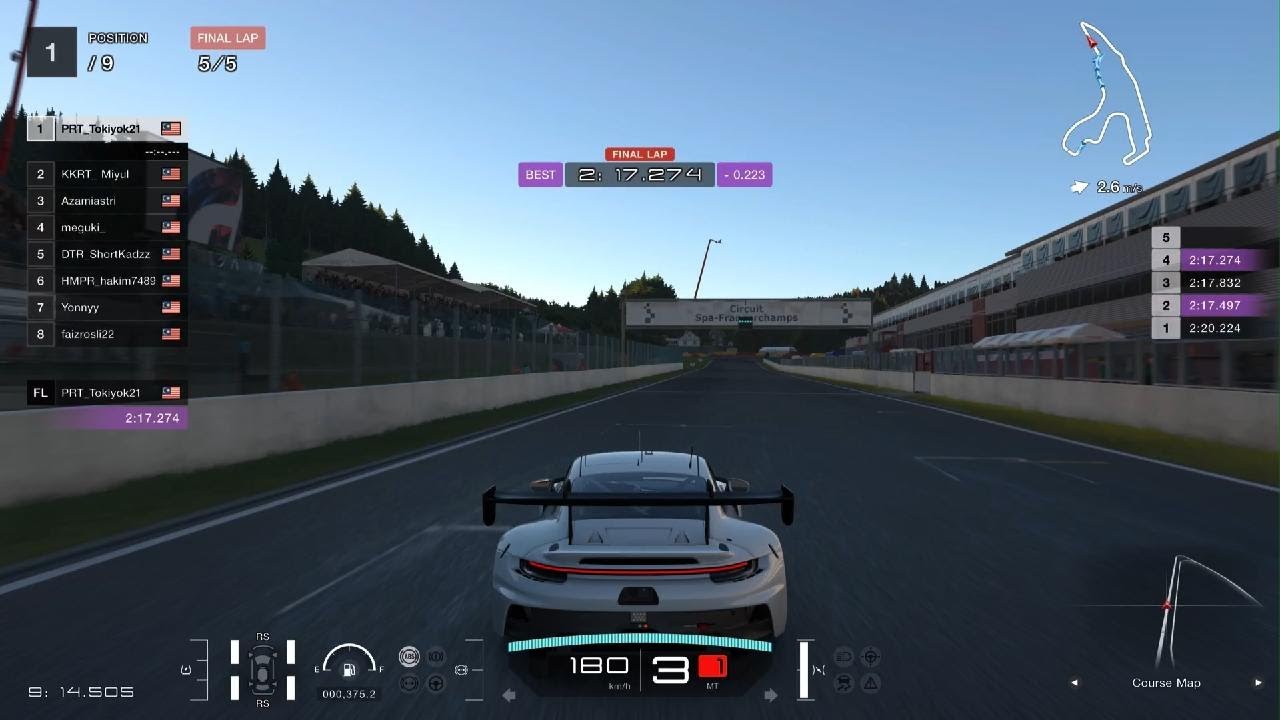 De Spa Franchorchamp 2:16 ? 911 GT3R