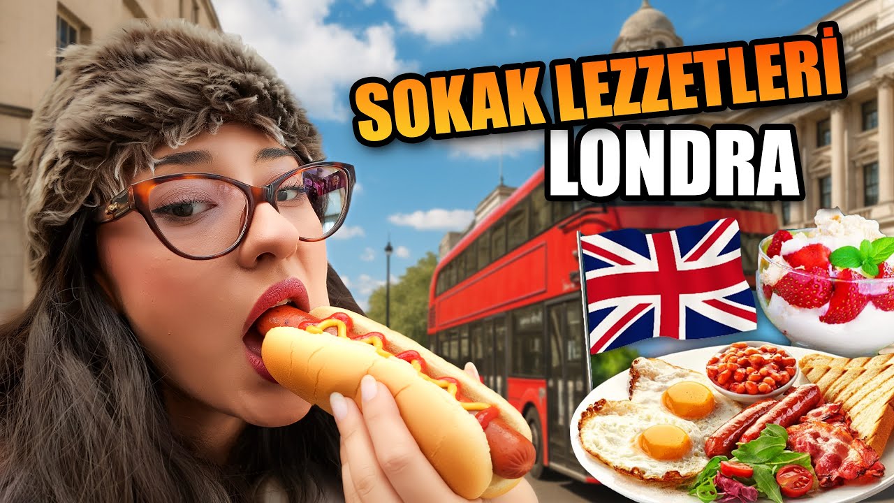 LONDRA SOKAK LEZZETLERİNİ YEDİM! 🇬🇧 (tabiri caizse hortumladım) İngiltere Vlog