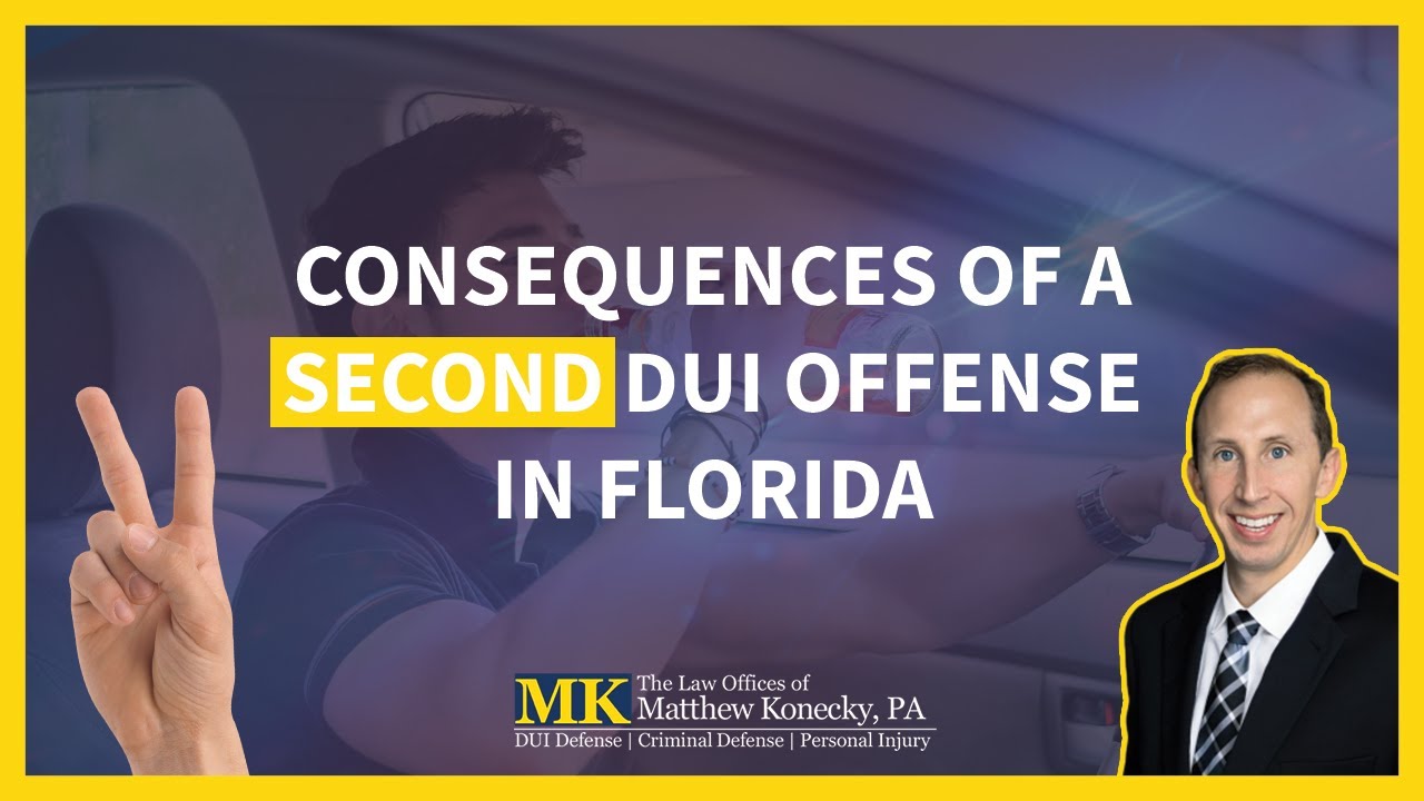 Consequences of a Second DUI Offense in Florida