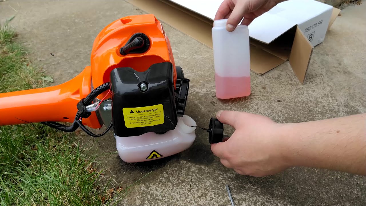 Womax Pro Power W-MS 1700 B  Benzin rasentrimmer trimer unboxing and test