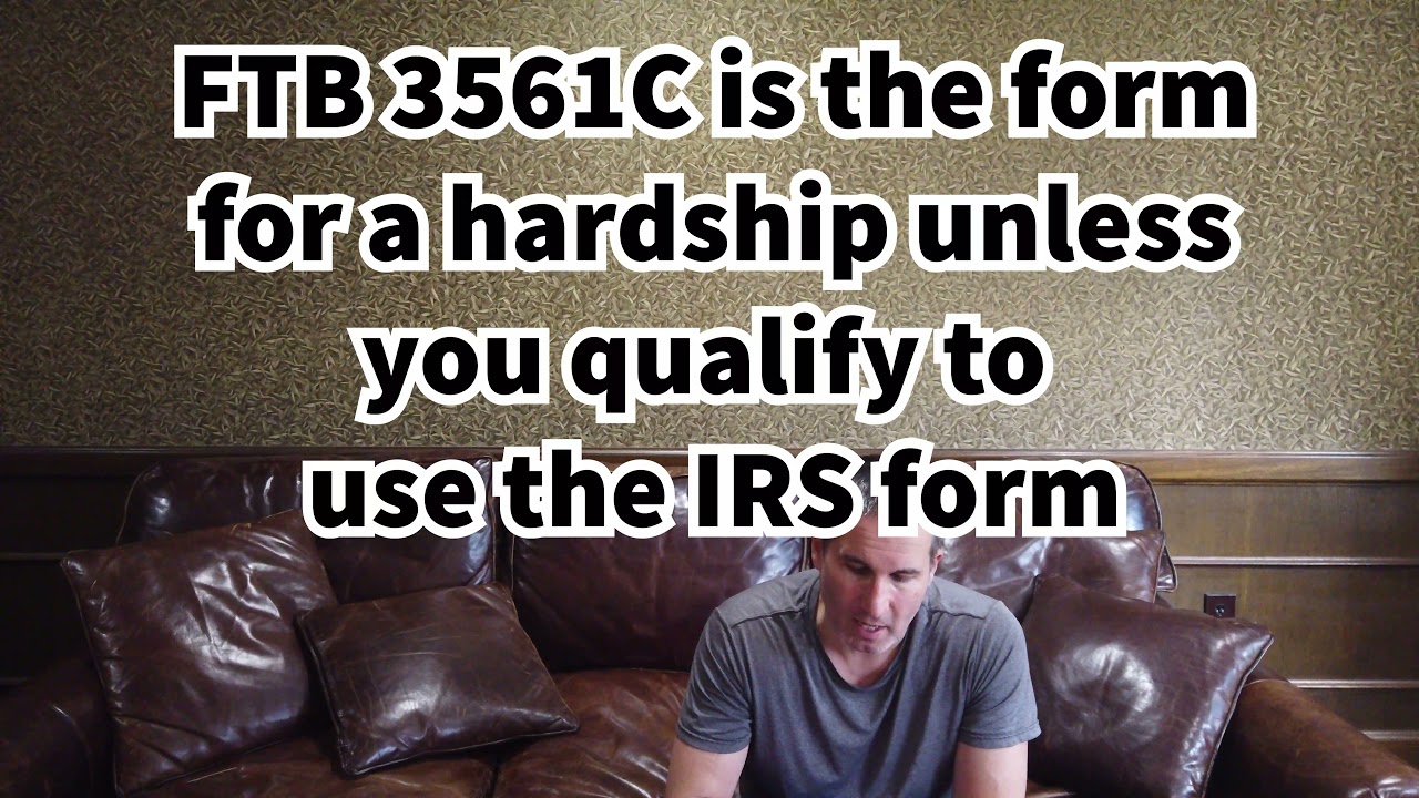 FTB Financial Hardship - How To Get It and Forms You Can Use