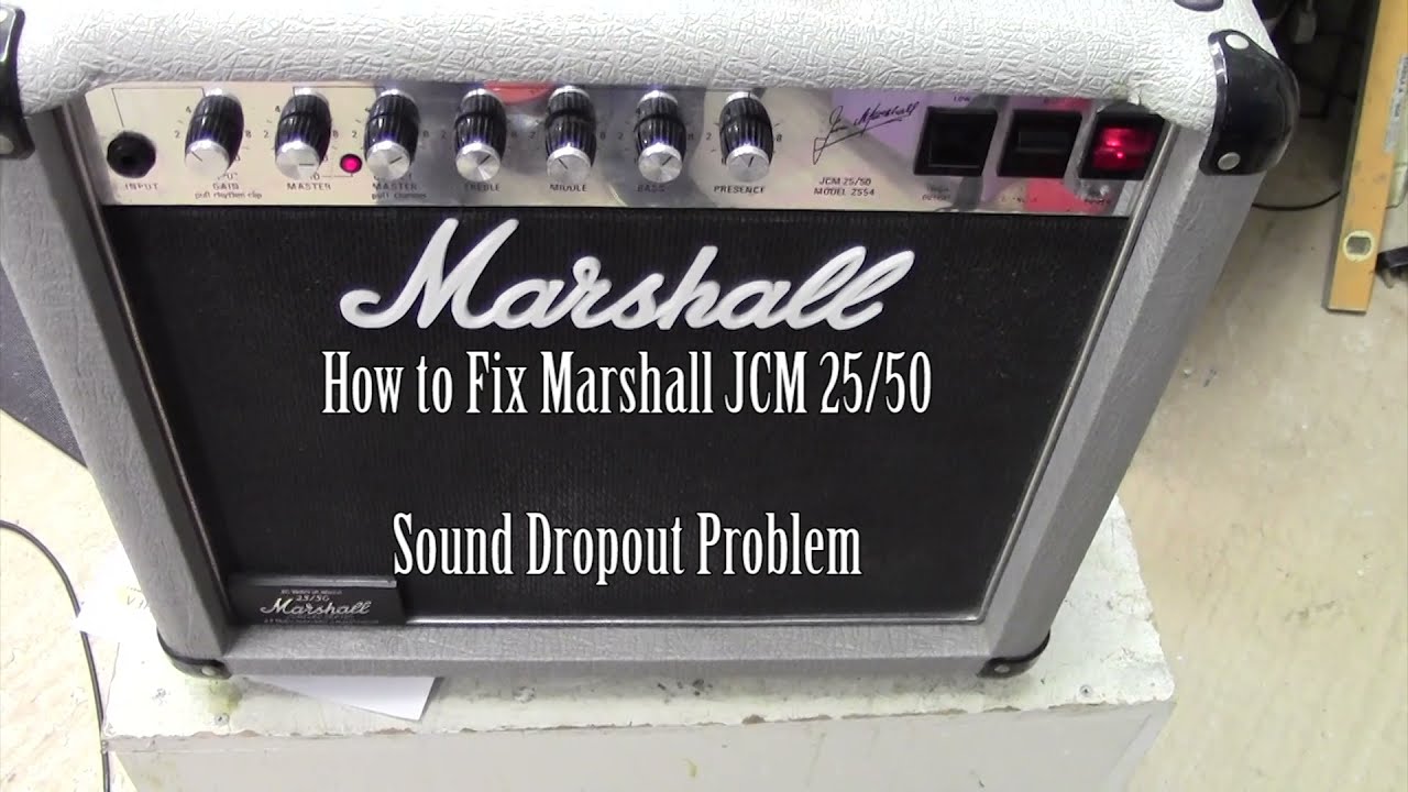 How to Fix Marshall 25 50 Model 2554 Intermittent Sound Problem