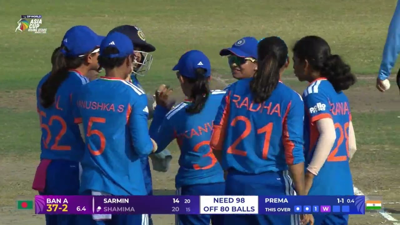 Prema Rawat gets her first! | DP World Women's Asia Cup Rising Stars 2026