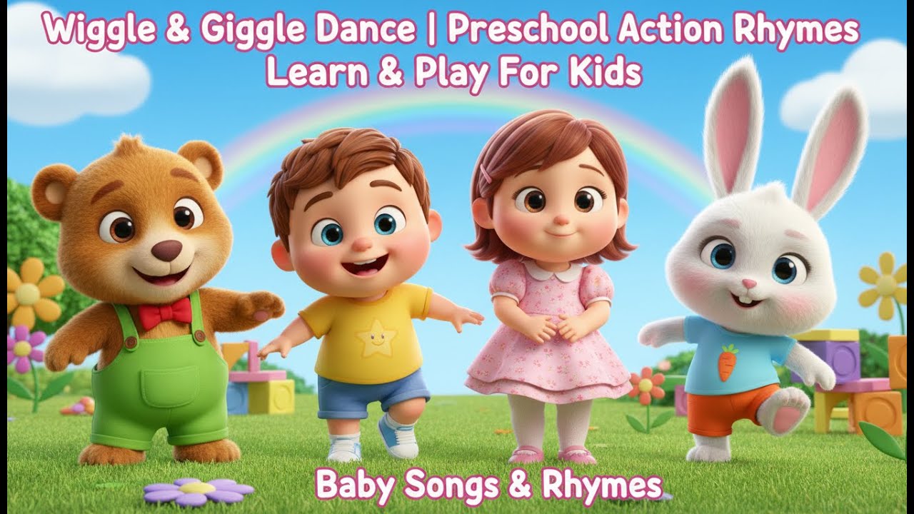 Wiggle & Giggle Dance | Preschool Action Rhymes | Learn & Play For Kids | Baby Songs & Rhymes