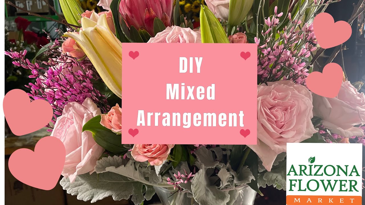 DIY Mixed Vase Bouquet for Valentine's Day | Heartfelt Floral Arrangement