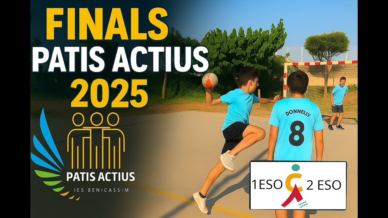 Finals 1º i 2º ESO handbol. Patis actius 2025