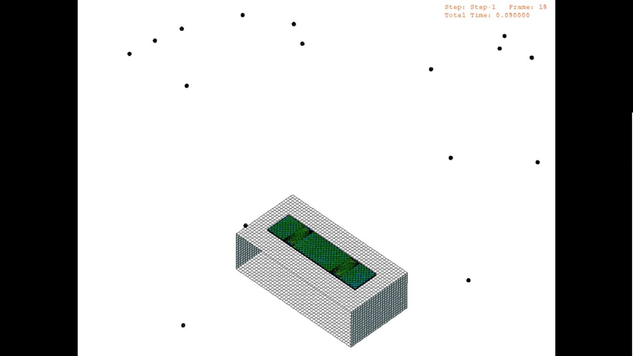 Finite element simulation of Almen strips (Shot Peening)