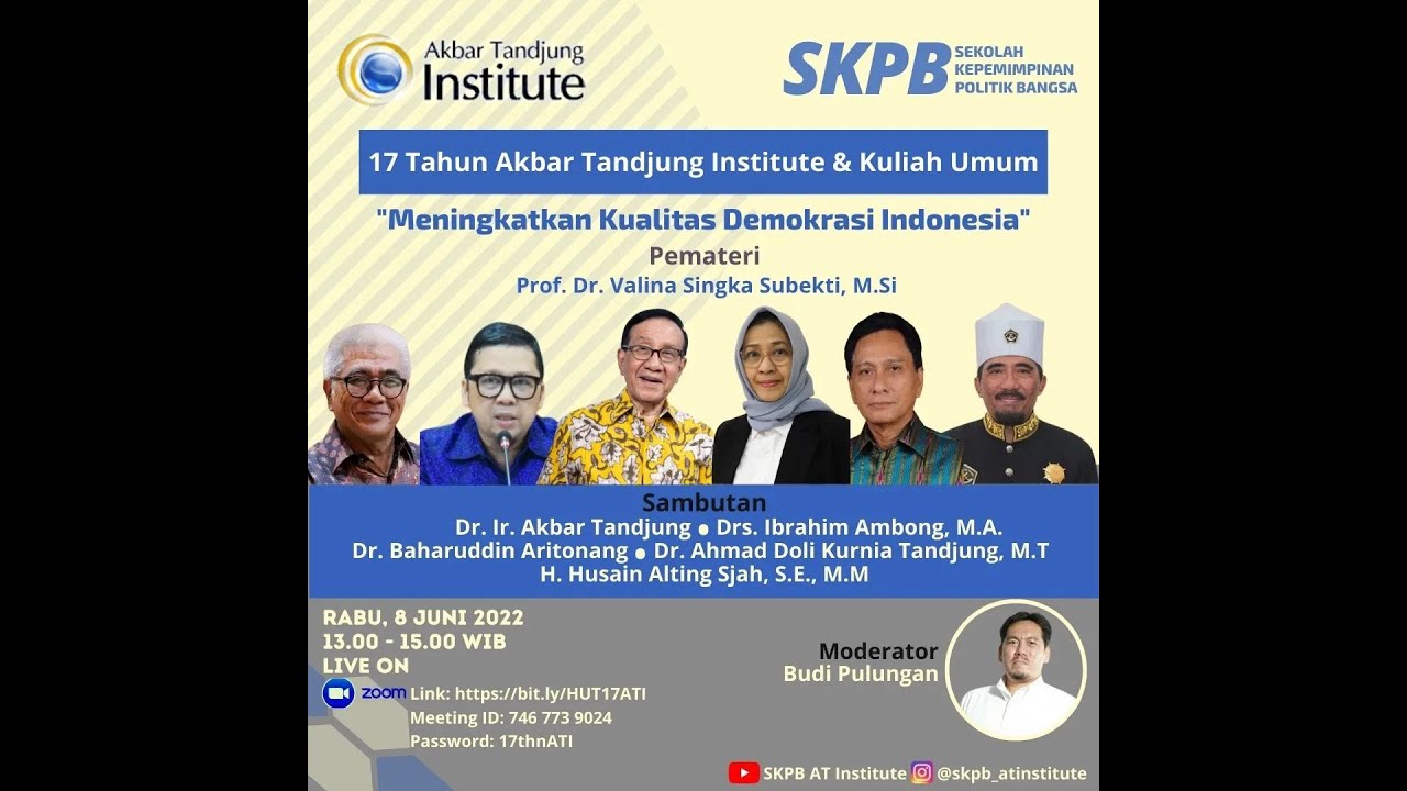 17 Tahun Akbar Tandjung Institute & Kuliah Umum 