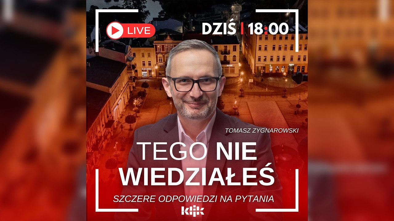 TEGO NIE WIEDZIAŁEŚ - TOMASZ ZYGNAROWSKI, BURMISTRZ WĄBRZEŹNA