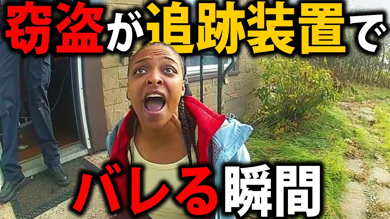 これまでの窃盗が追跡装置でバレた瞬間【アメリカ警察密着の現場映像】