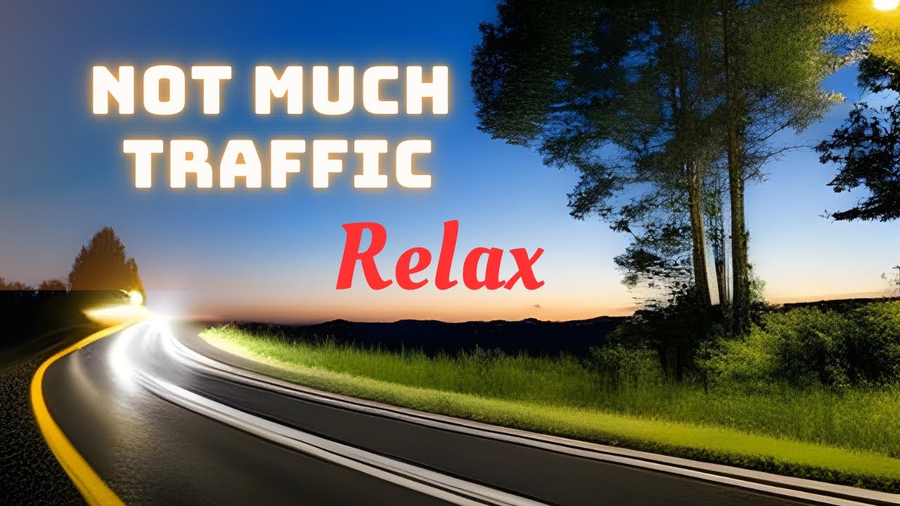 Night Drive - Not Much Traffic - Natural Sounds