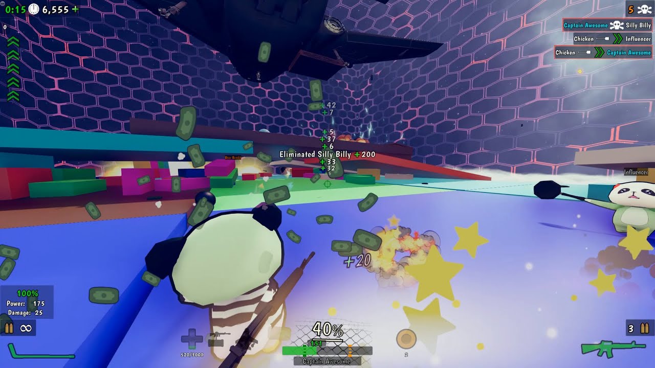 CRAZY CAGE | 3 min gameplay match with major updates - Split screen 3D physics fighting party game