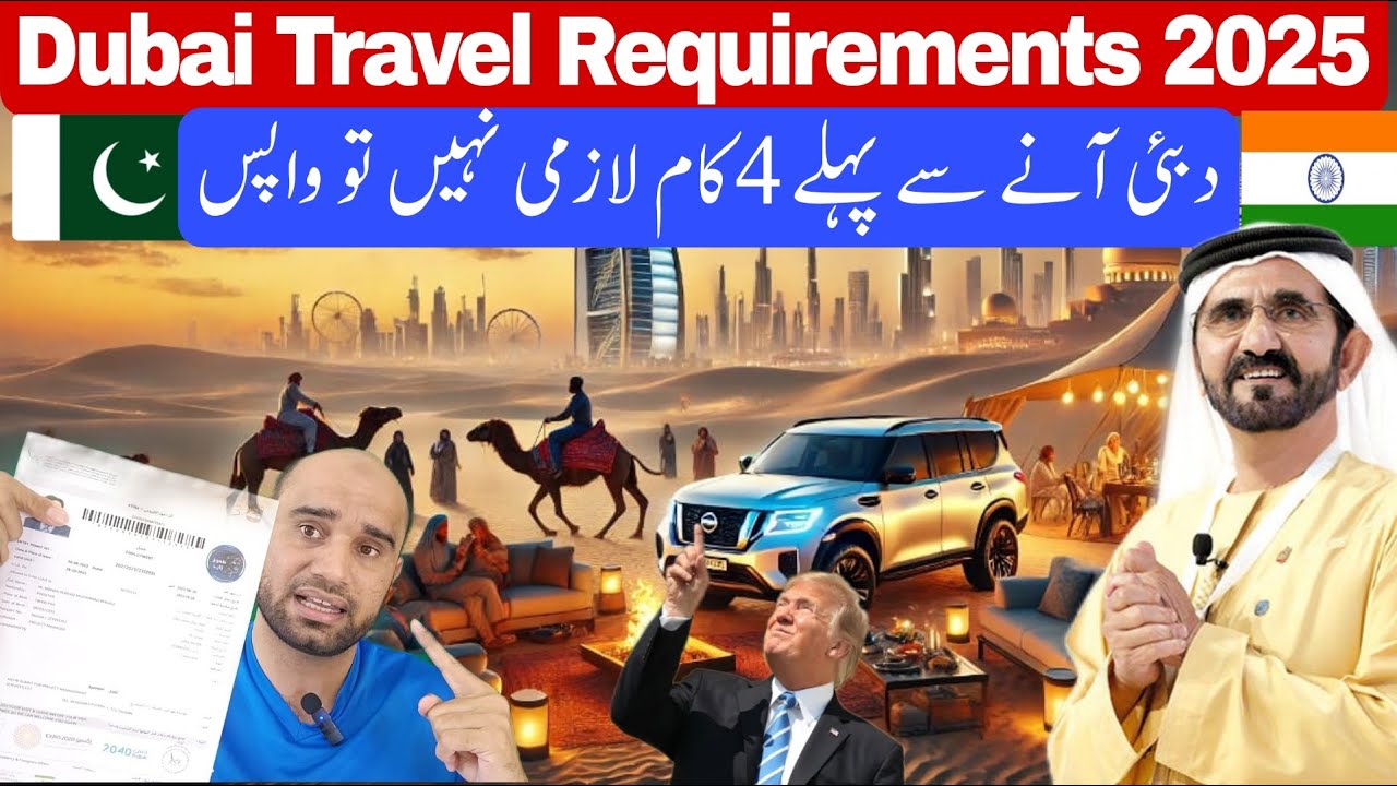 Visit Visa Travel Requirements airport from Pakistan and India To dubai 2025,How to apply Visit visa