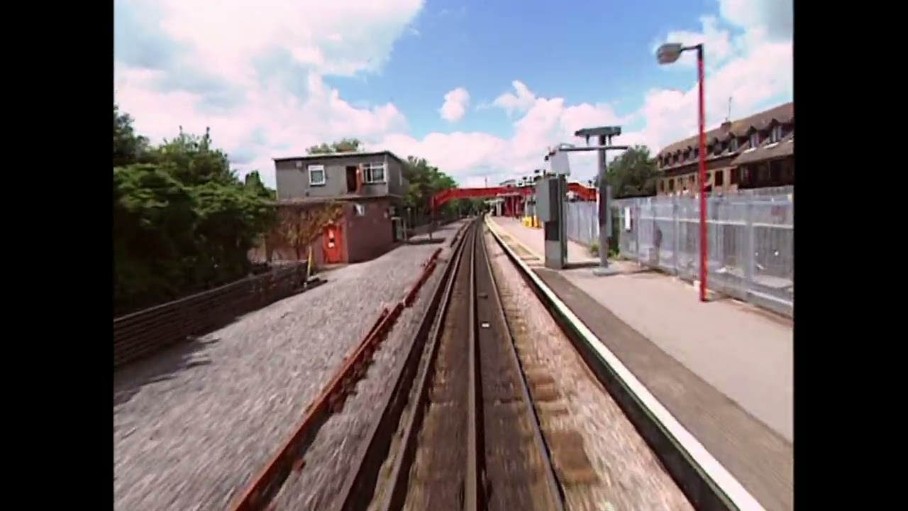 Cab ride Train Drivers eye View Metropolitan Line Moves at Amersham A Stock
