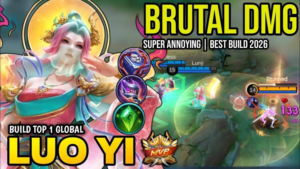 LUO YI BEST BUILD 2026 | BUILD TOP 1 GLOBAL LUO YI GAMEPLAY | MOBILE LEGENDS✓