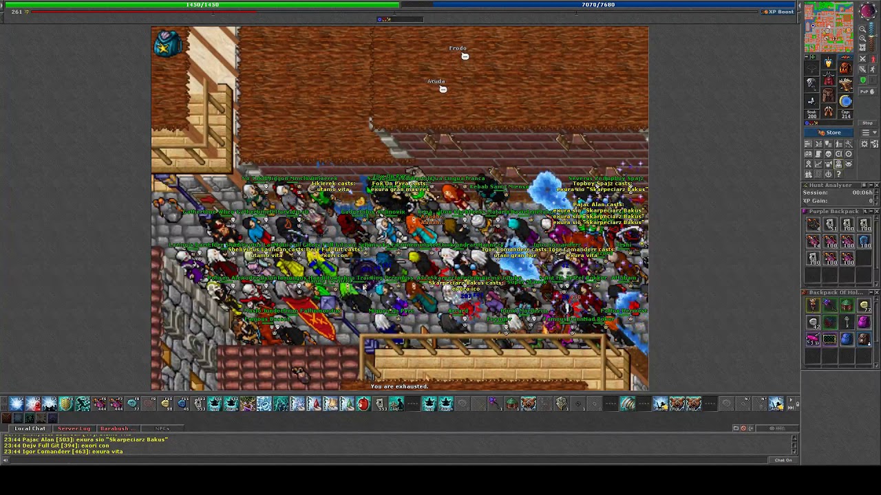 Tibia War [Pyra] 30 Vs 50  :(