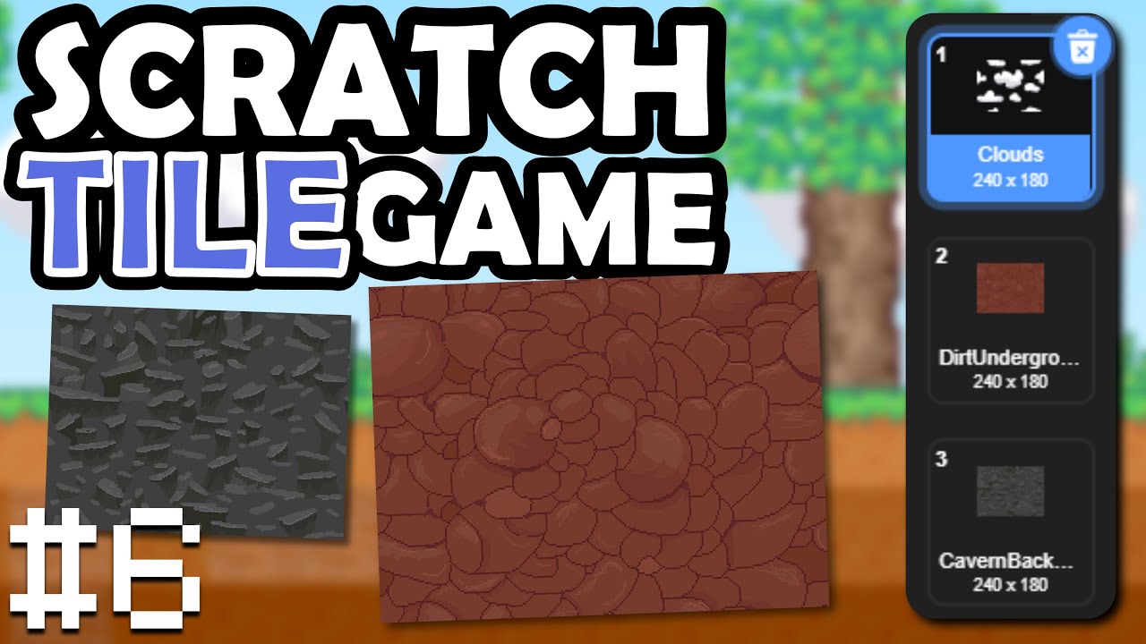 Scratch Tile Scrolling Game | Parallaxing Background + Lighting! (#6)