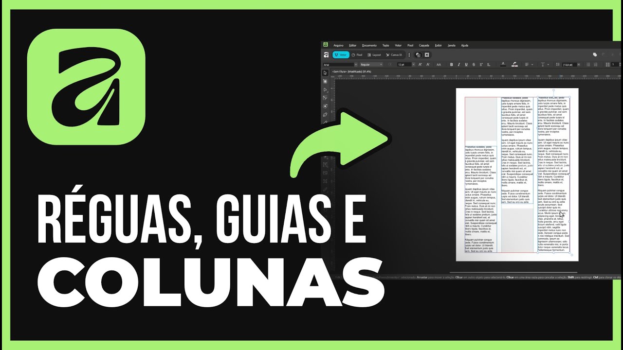 Como Usar Réguas, Guias, Colunas e Margens no Affinity! – Guia Completo para Iniciantes!