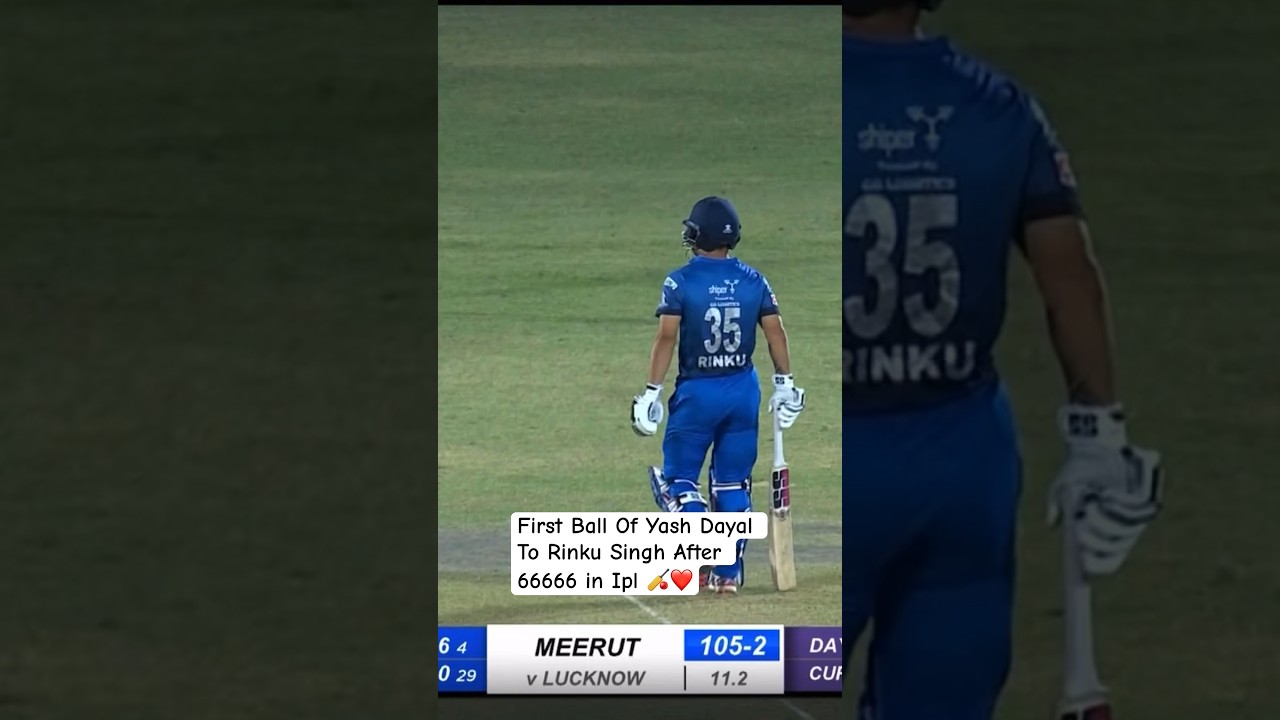Rinku Vs Yash Dayal First Ball After 66666 in Ipl Amazing Game #Rinku #Kkr #Kingofsixes