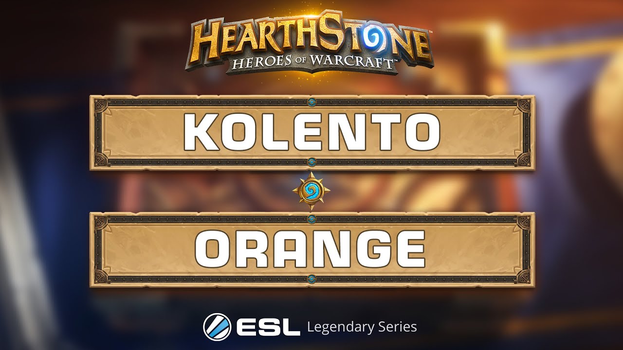 Hearthstone - Kolento vs. Orange - ESL Legendary Series 2015 Katowice - Ro16