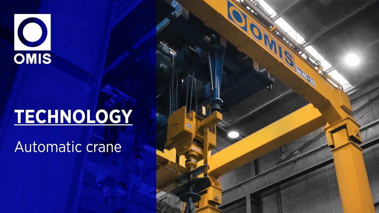 OMIS automatic crane for sandblasting foundry moulds