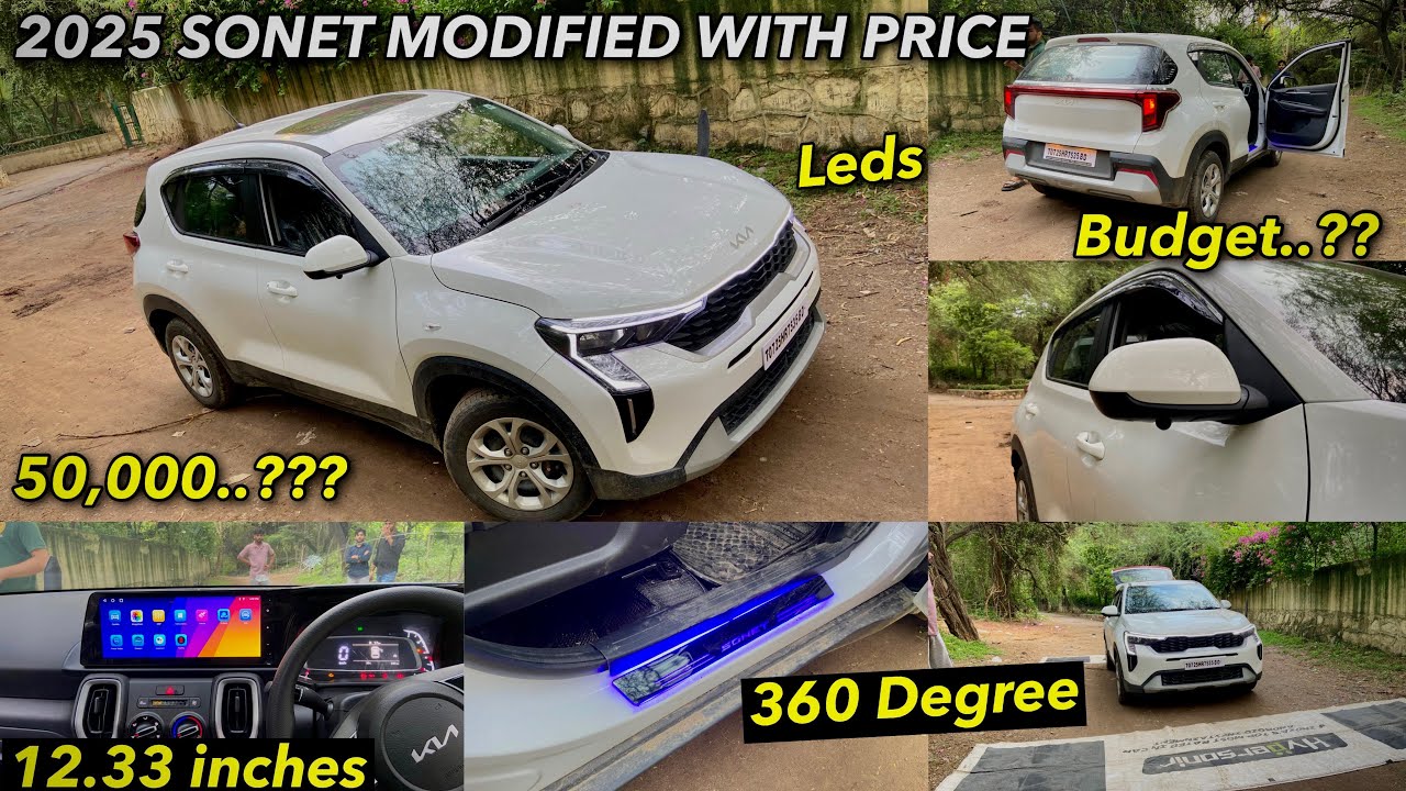  2025 KIA SONET HTE (O) MODIFIED WITH PRICING | KIA SONET MODIFICATIONS