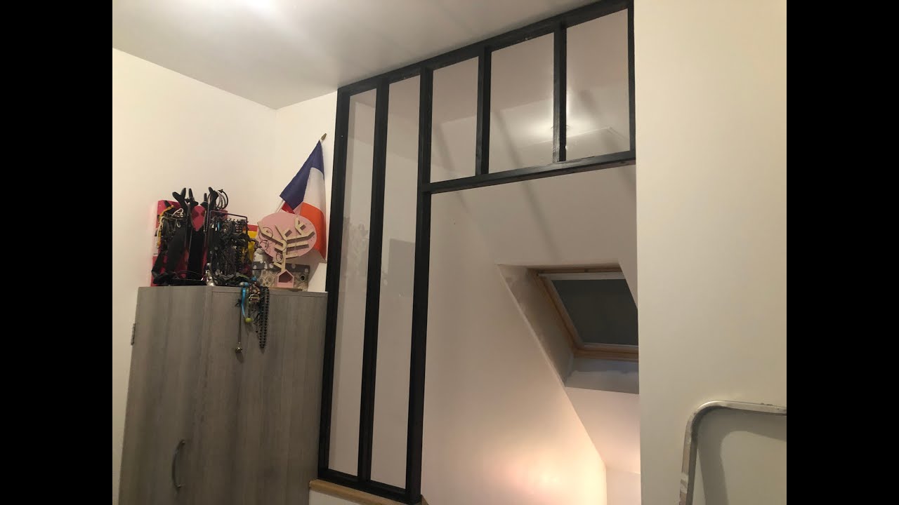 Verrière bois fait maison 
