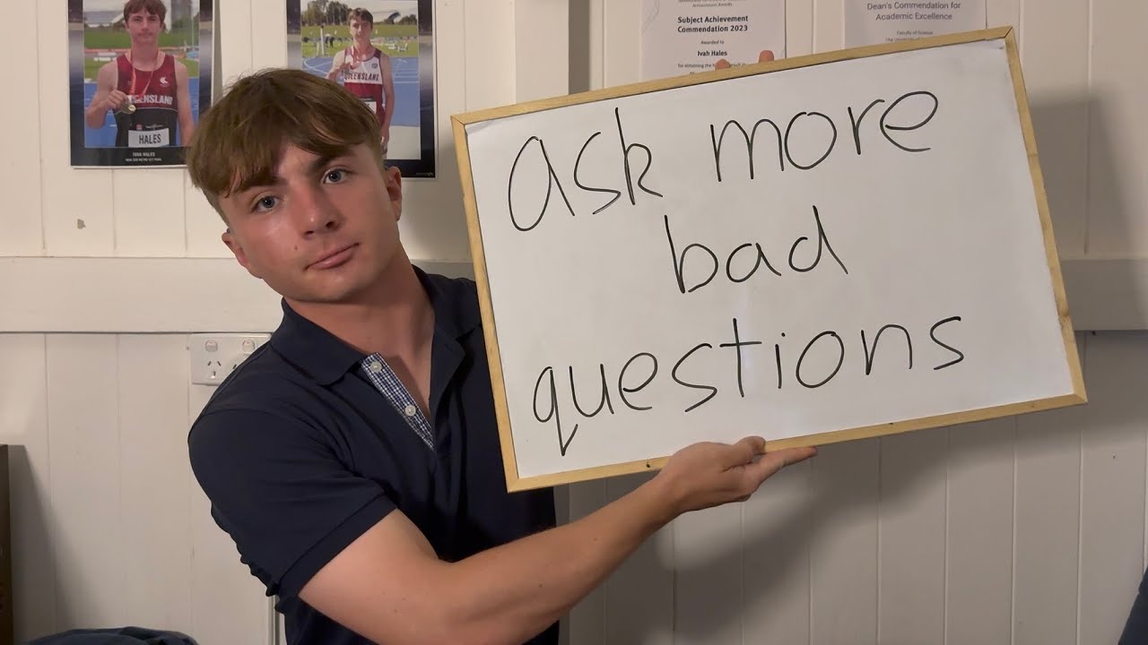 Your conversations die because you're afraid to ask bad questions